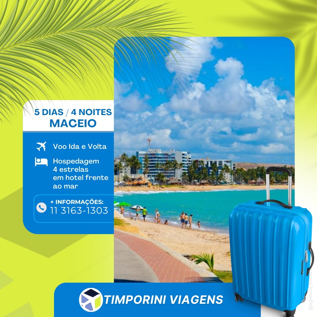 Pacote de viagem para Maceió - Timporini Viagens